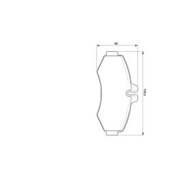 Jeu de plaquettes de frein BOSCH 0986424476 pour MERCEDES CLASSE V, VITO