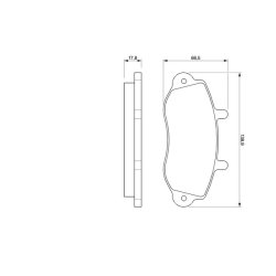 Jeu de plaquettes de frein BOSCH 0986424480 OE 4404777