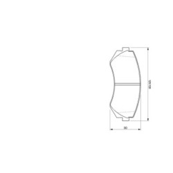 Plaquettes de frein BOSCH 0986424489 pour NISSAN OE 1V2K-33-28Z BOSCH