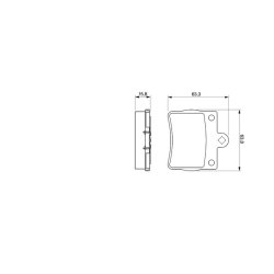 Jeu de plaquettes de frein BOSCH 0986424497 OE A0024205120