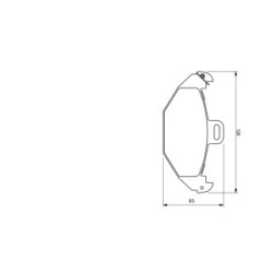 Brake Pad Set BOSCH 0986424532 OE Ref 86 71 016 192