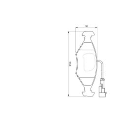 Jeu de plaquettes de frein BOSCH 0986424543 OE 71738156