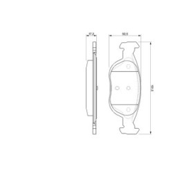 Jeu de plaquettes de frein BOSCH 0986424544 pour FIAT, LANCIA PUNTO, Y OE 71752981 BOSCH