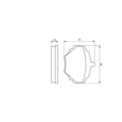 Brake Pad Set BOSCH 0986424563 OE Ref RTC 3164 BOSCH