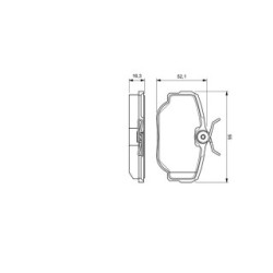 Brake Pad Set BOSCH 0986424564 OE Ref SFP 1004 90 BOSCH
