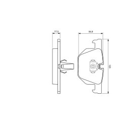 Jeu de plaquettes de frein BOSCH 0986424653 OE 34216753850