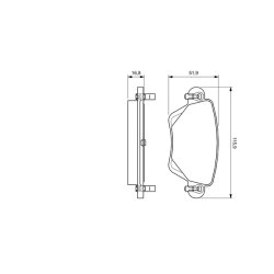 Plaquettes de frein BOSCH 0986424683 pour FORD, JAGUAR OE 1S712M008AD