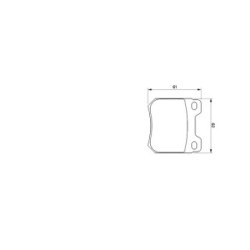 Brake Pad Set BOSCH 0986424754 OE Ref 16 05 006