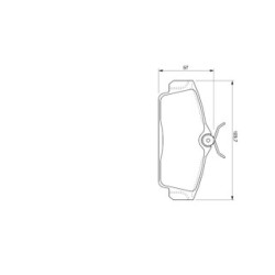 Brake Pad Set BOSCH 0986424781 OE Ref 41060 2F525