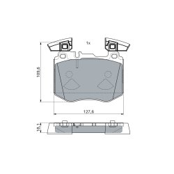 Jeu de plaquettes de frein BOSCH 0986460102 pour MERCEDES GLC OE A0004206502