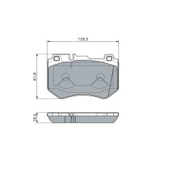 Jeu de plaquettes de frein BOSCH 0986460127 OE A0084201720