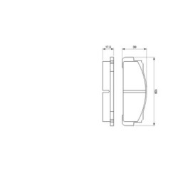 Jeu de plaquettes de frein BOSCH 0986460736 pour AUTOBIANCHI, FIAT, FSO, LANCIA et plus. BOSCH