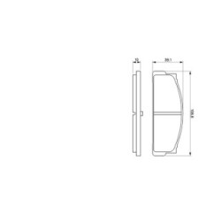 Brake Pad Set BOSCH 0986460741 OE Ref 4290630
