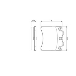 Plaquettes de frein BOSCH 0986460954 pour VW California, Transporter OE 701698151A BOSCH