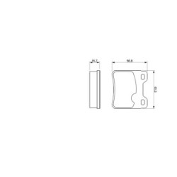 Brake Pad Set BOSCH 0986460955 OE Ref 1605728