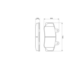 Jeu de plaquettes de frein BOSCH 0986460961 pour VOLVO OE 271179 BOSCH