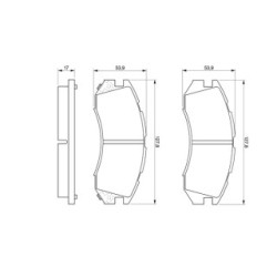 Brake Pad Set BOSCH 0986460984 OE Ref V9118F004