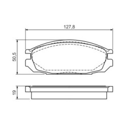 Brake Pad Set BOSCH 0986461133 OE Ref 44060 20J85