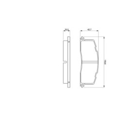 Jeu de plaquettes de frein BOSCH 0986461140 pour TOYOTA PREVIA OE AY060TY010 BOSCH