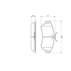 Jeu de plaquettes de frein BOSCH 0986461147 pour NISSAN ALMERA, PRIMERA OE D1060BM40A BOSCH