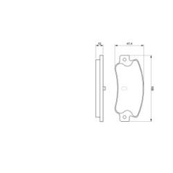 Brake Pad Set BOSCH 0986461770 OE Ref 762699
