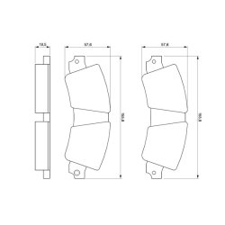 Jeu de plaquettes de frein BOSCH 0986464421 pour RENAULT, 30