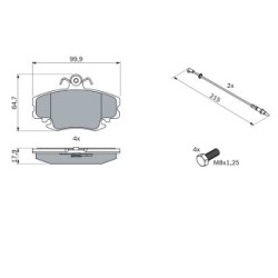 Jeu de plaquettes de frein BOSCH 0986467720 pour ALPINE, DACIA, IRAN KHODRO, LADA et plus encore... BOSCH