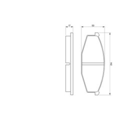 Brake Pad Set BOSCH 0986468630 OE Ref 1Y193328Z