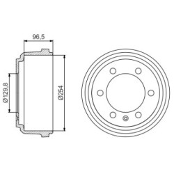Brake Drum BOSCH 0986477218 OE Ref 7165379