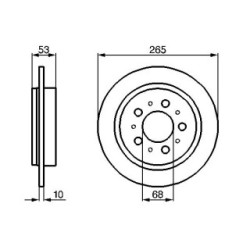 Brake Disc BOSCH 0986478042 OE Ref 13592902