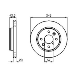 Brake Disc BOSCH 0986478659 OE Ref 0K20A 33251