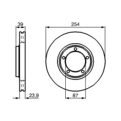 Brake Disc BOSCH 0986478714 OE Ref MB895464