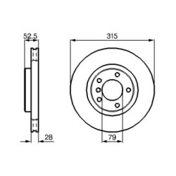 Disque de frein BOSCH 0986478762 pour BMW Série 3, Z3 OE 34112227172