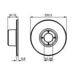 Brake Disc BOSCH 0986478811 OE Ref GBD 90806