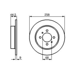 Brake Disc BOSCH 0986478836 OE Ref 43206 54C01