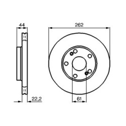Brake Disc BOSCH 0986478864 OE Ref 77 01 204 301