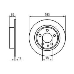 Brake Disc BOSCH 0986478891 OE Ref 34 21 2 225 507
