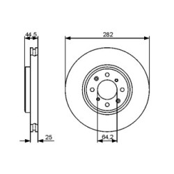 Brake Disc BOSCH 0986479476 OE Ref SDB 0004 40