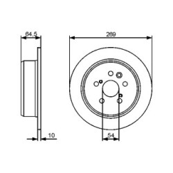 Brake Disc BOSCH 0986479483 OE Ref 42431 20160
