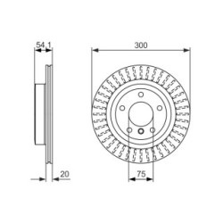 Brake Disc BOSCH 0986479775 OE Ref 34 21 6 782 605