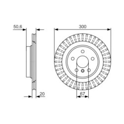 Brake Disc BOSCH 0986479C95 OE Ref 34 21 6 799 369 BOSCH