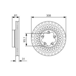 Brake Disc BOSCH 0986479C99 OE Ref CK4Z1125B