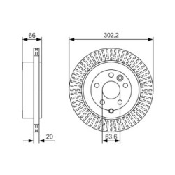 Brake Disc BOSCH 0986479U44 OE Ref LR001019