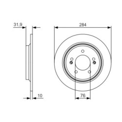 Brake Disc BOSCH 0986479V09 OE Ref 584113R700