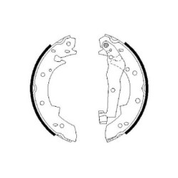 Hand Brake Shoe Set BOSCH 0986487013 OE Ref 34 21 1 154 385