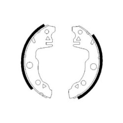 Hand Brake Shoe Set BOSCH 0986487020 OE Ref 4238 46