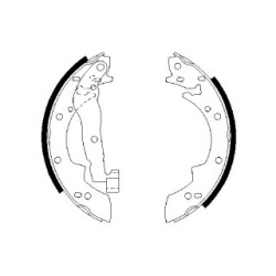 Hand Brake Shoe Set BOSCH 0986487076 OE Ref 0175 91600