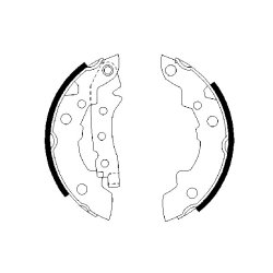 Brake Shoe Set BOSCH 0 986 487 081