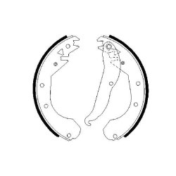 Brake Shoe Set BOSCH 0 986 487 201 OE Ref 1605591