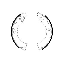 Jeu de mâchoires de frein BOSCH 0986487206 pour NISSAN MICRA